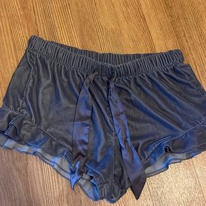 Victoria’s Secret Gray Velvet PJ Shorts